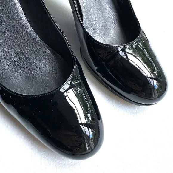 STUART WEITZMAN - Patent Leather womens Platform shoes 8.5 M w/Box - Picture 6 of 11